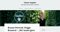 Desktop Screenshot of feinerhopfen.com